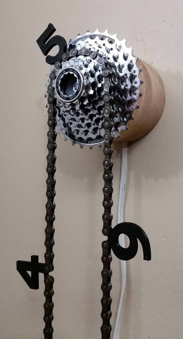 Check out the Clock made from Bicycle Parts10