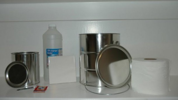 DIY Heater – Alcohol, Metallic Can and Toilet Roll4
