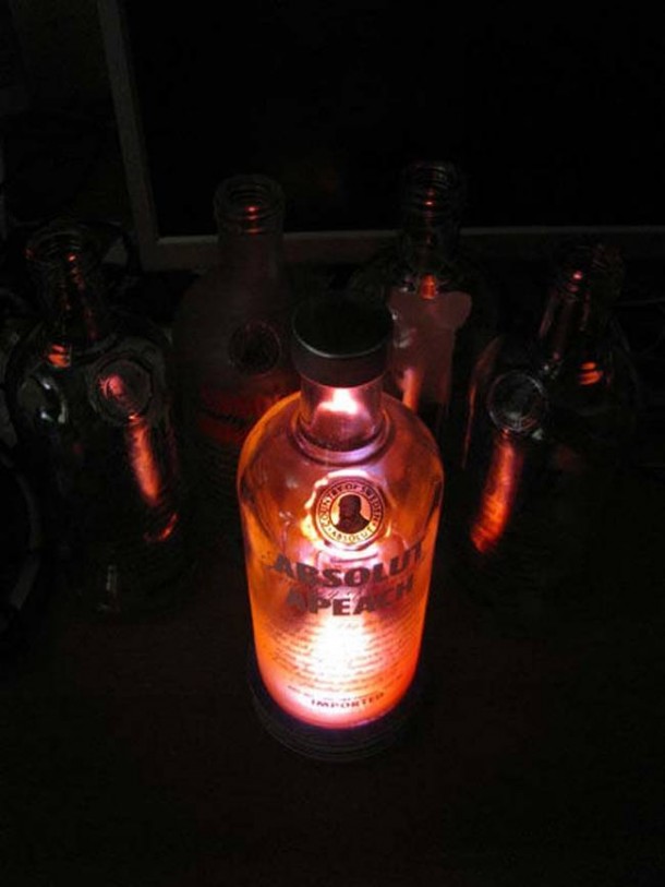 Glass Bottle Transformed into a Lamp9