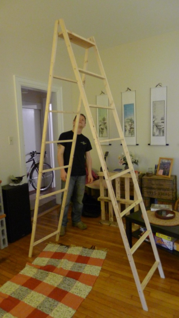 DIY Ladder Shelves 6