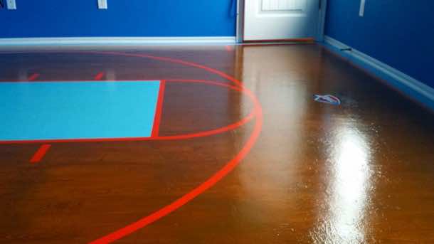 Amazing DIY Basketball Court for His Daughter 11