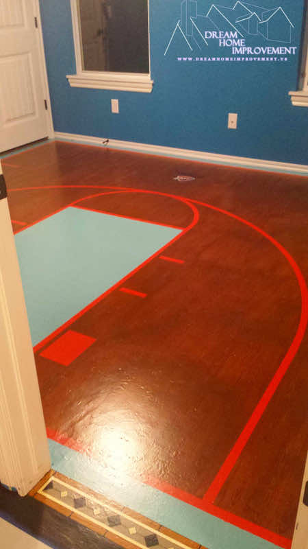Amazing DIY Basketball Court for His Daughter 9