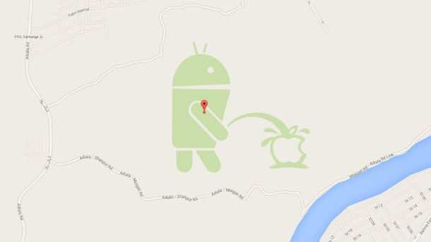 Android-peeing on apple
