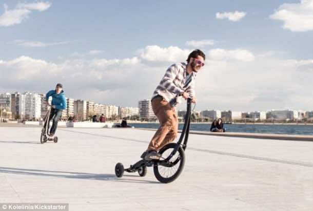 Halfbike – Single Wheel and a Stick For Steering