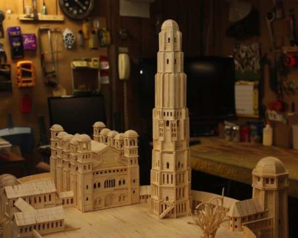 He Created this Model Castle in 3 Years With Something You’d Never Have Imagined 4