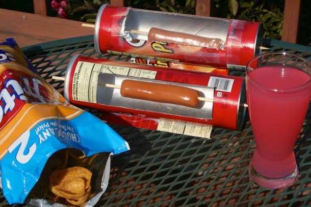 DIY Solar Hot Dog Cooker 9