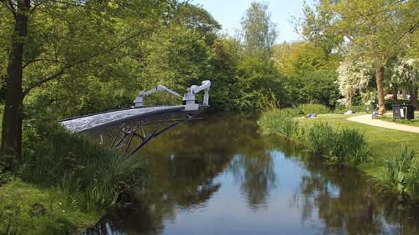 3D Printer To Print A Bridge Over A Canal In Amsterdam 3