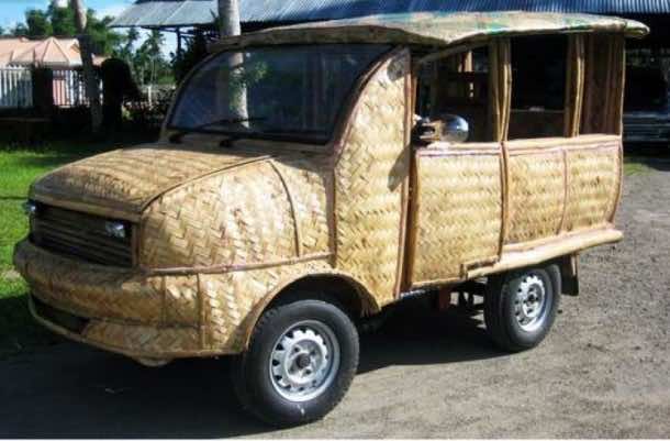 Bamboo taxi coconut diesel