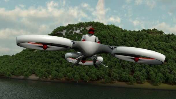 Flike personal tricopter Completes First Manned Flight 3