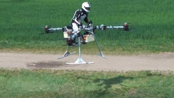 Flike personal tricopter Completes First Manned Flight 5