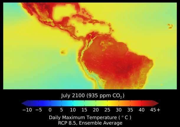 NASA climate dataset 2100-2