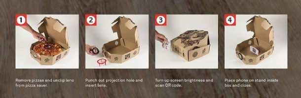 Pizza box projector2