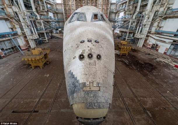 Russian abandoned shuttle hanger13