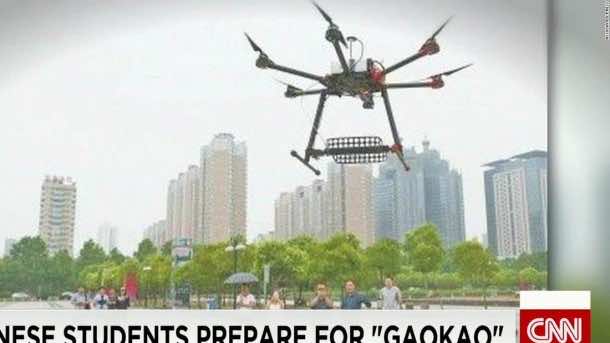 drones for world's stressful exams China4