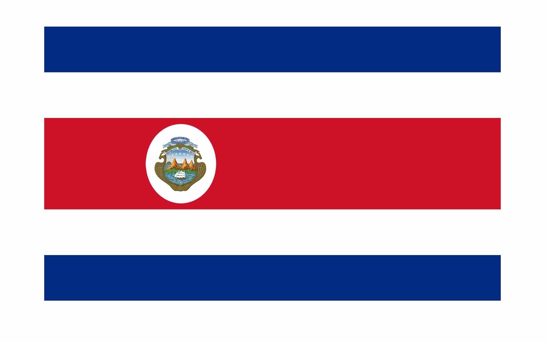 Bandera De Costarica Printable