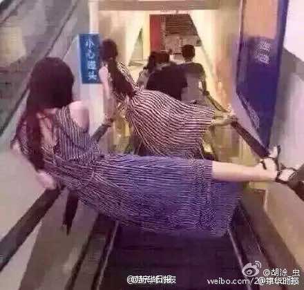 escalator accident in China 1