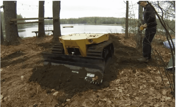 miniature bulldozer