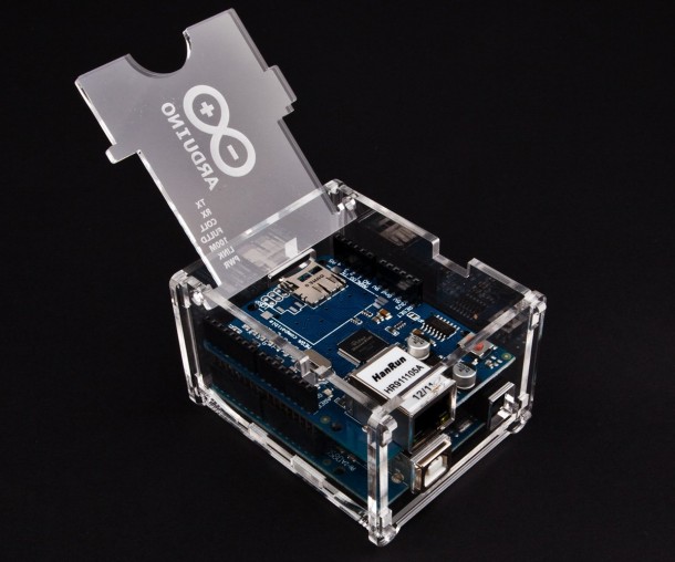 Arduino Uno & Ethernet Shield Transparent Acrylic Case