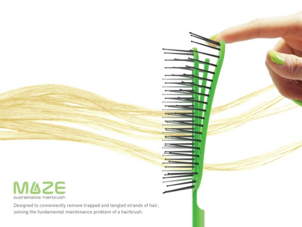 Maze Hairbrush Makes Cleaning A Process of Seconds 3