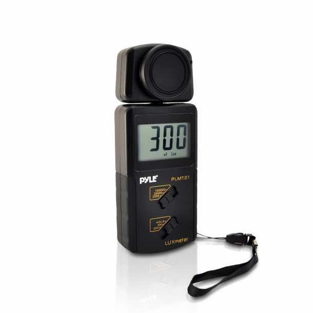 Pyle PLMT21 Handheld Lux Light Meter Photometer with 20000 Lux Range