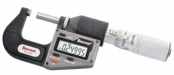 Starrett 3732XFL-1 Inch/Metric Electronic Micrometer