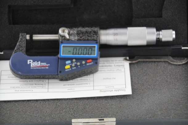 Reid Electronic, Digital, Micrometer In Fitted Hard Case 