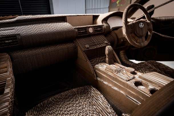 Lexus Manufactured A Driveable Cardboard IS Saloon 15