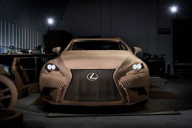 Lexus Manufactured A Driveable Cardboard IS Saloon 2