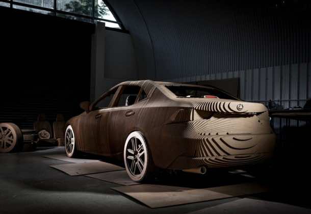 Lexus Manufactured A Driveable Cardboard IS Saloon 3