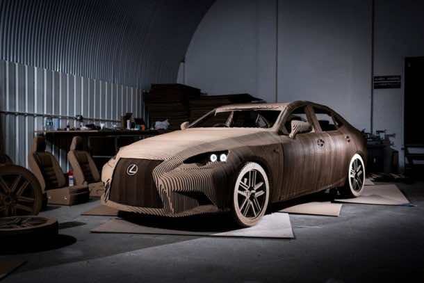 Lexus Manufactured A Driveable Cardboard IS Saloon