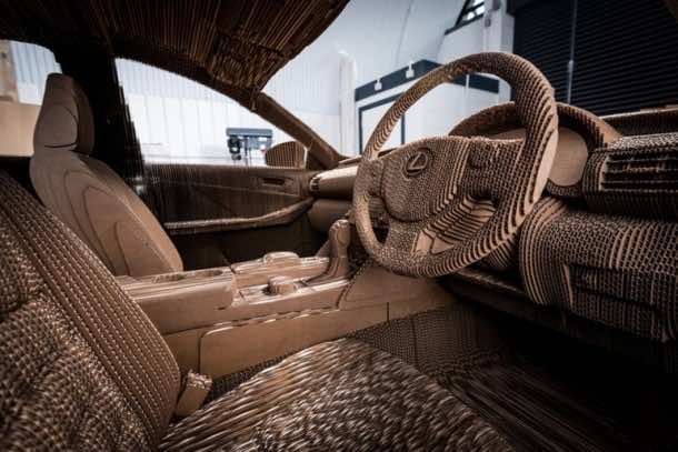 Lexus Manufactured A Driveable Cardboard IS Saloon 9