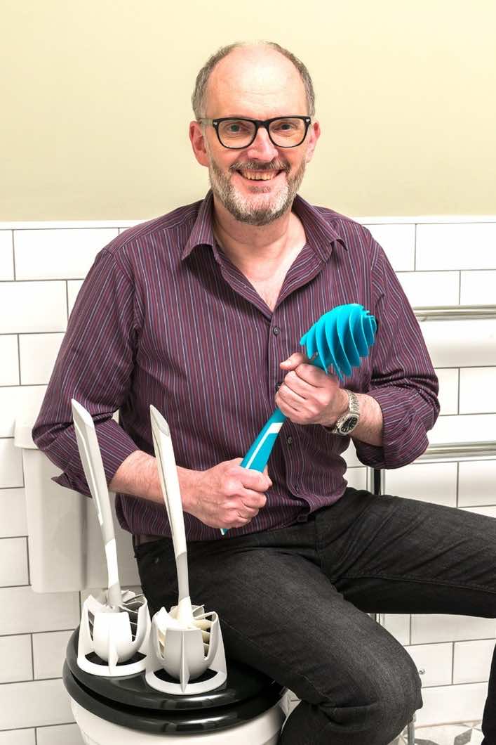 looblade washroom brush can dry within seconds
