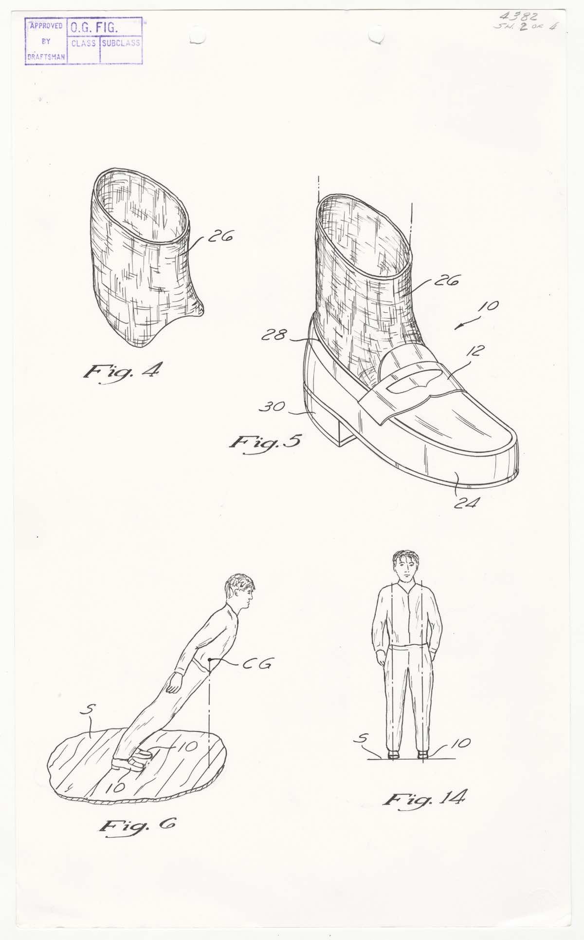 Patent Number 5,255,452 Michael Jackson's Anti-Gravity Illusion Shoes Selected Patent Case Files Record Group 241 Records of the Trademark and Patent Office HMS Container ID: HC1-90359313 HMS Item ID: HD1-90980612