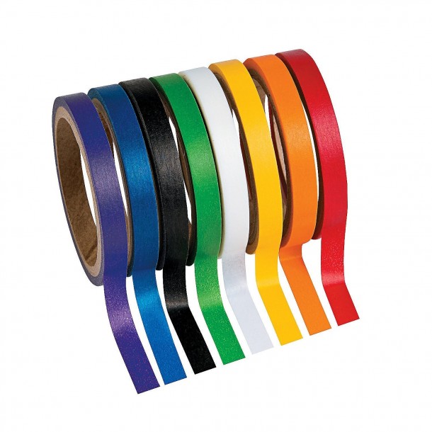 Primary Solid Colors Washi Tape Set
