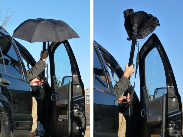 RainBender Umbrella Prevents After-Rain Floods 7