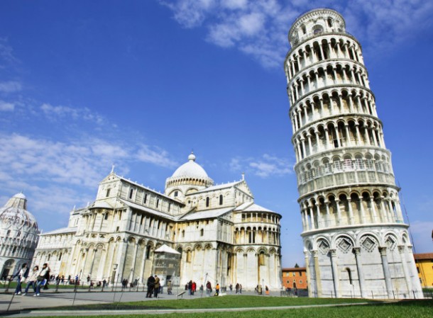 Italy, Tuscany, Leaning Tower of Pisa, Cathedral Santa Maria Assunta