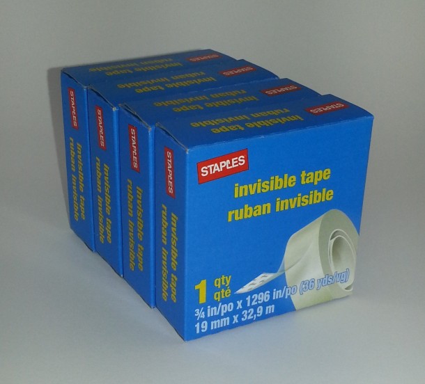 Staples Invisible Tape 6 Pack