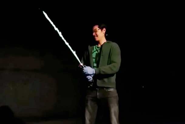 Real Burning Lightsaber Created By An Engineer 3