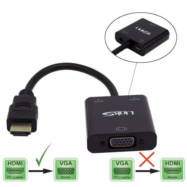 LinkS Active HDMI to VGA Male to Female Adapter