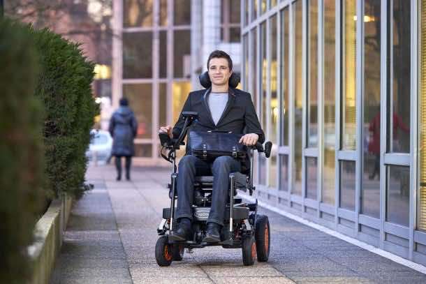 TopChair-S Wheelchair Can Easily Maneuver Stairs