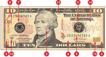 how to change 10 $ bill into 50 $3