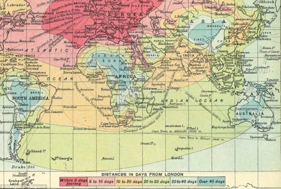isochronic maps 1914 2016-