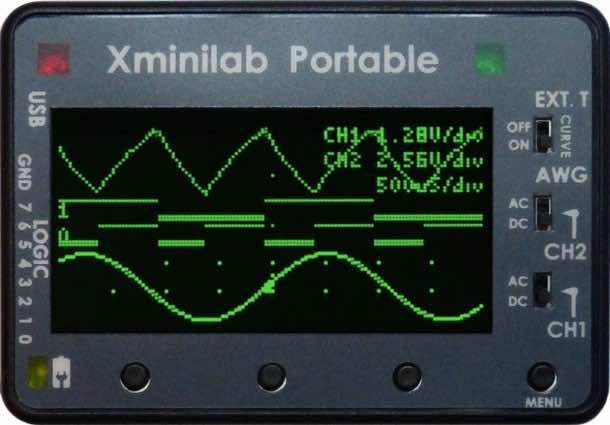 Xminilab Portable Oscilloscope and Function Generator