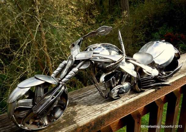 Bent Spoons And Art Join Together To Bring You These Motorcycle Sculptures 12