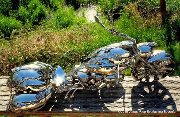 Bent Spoons And Art Join Together To Bring You These Motorcycle Sculptures 2