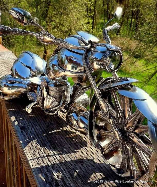 Bent Spoons And Art Join Together To Bring You These Motorcycle Sculptures 6