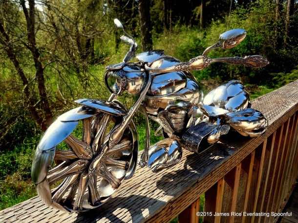 Bent Spoons And Art Join Together To Bring You These Motorcycle Sculptures