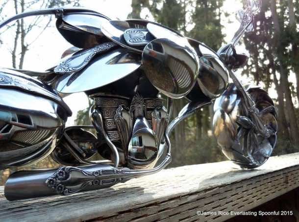 Bent Spoons And Art Join Together To Bring You These Motorcycle Sculptures 8