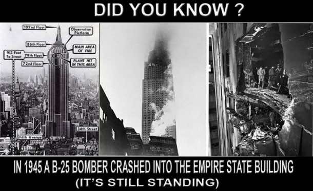 Did You Know That A B-25 Bomber Flew Into The Empire State building 3e