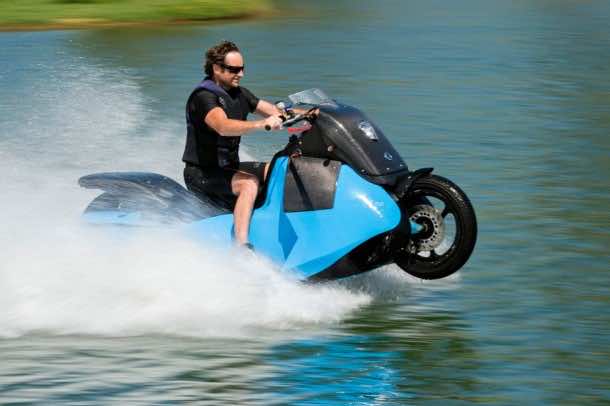 This Motorcycle Requires 5 Seconds Before It Is Able To Scale Water